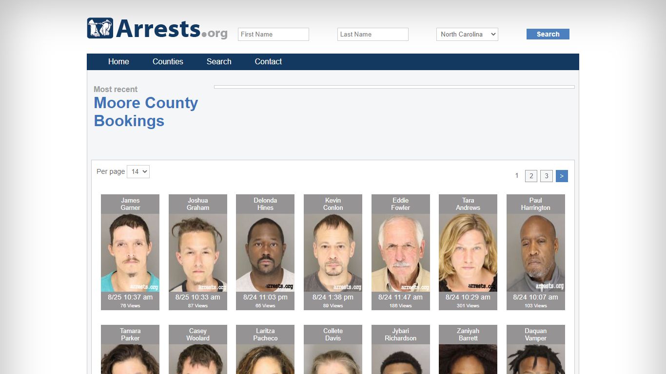 Moore County Arrests and Inmate Search